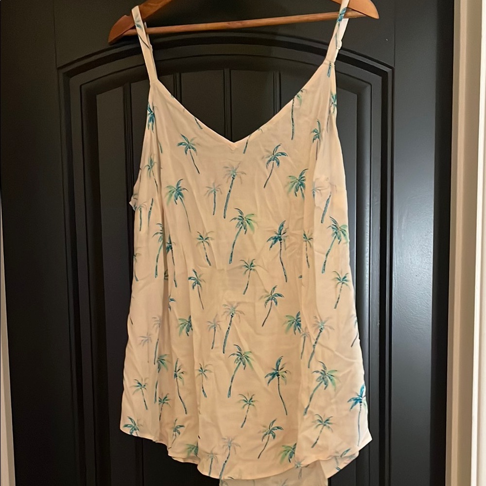 Torrid Cream and Tan Asymmetrical Camisole